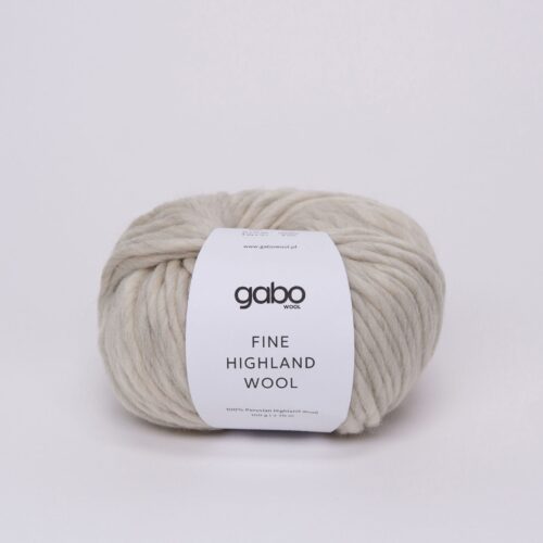 Włóczka Fine Highland Wool - Jasny Szary - melanż (2126)